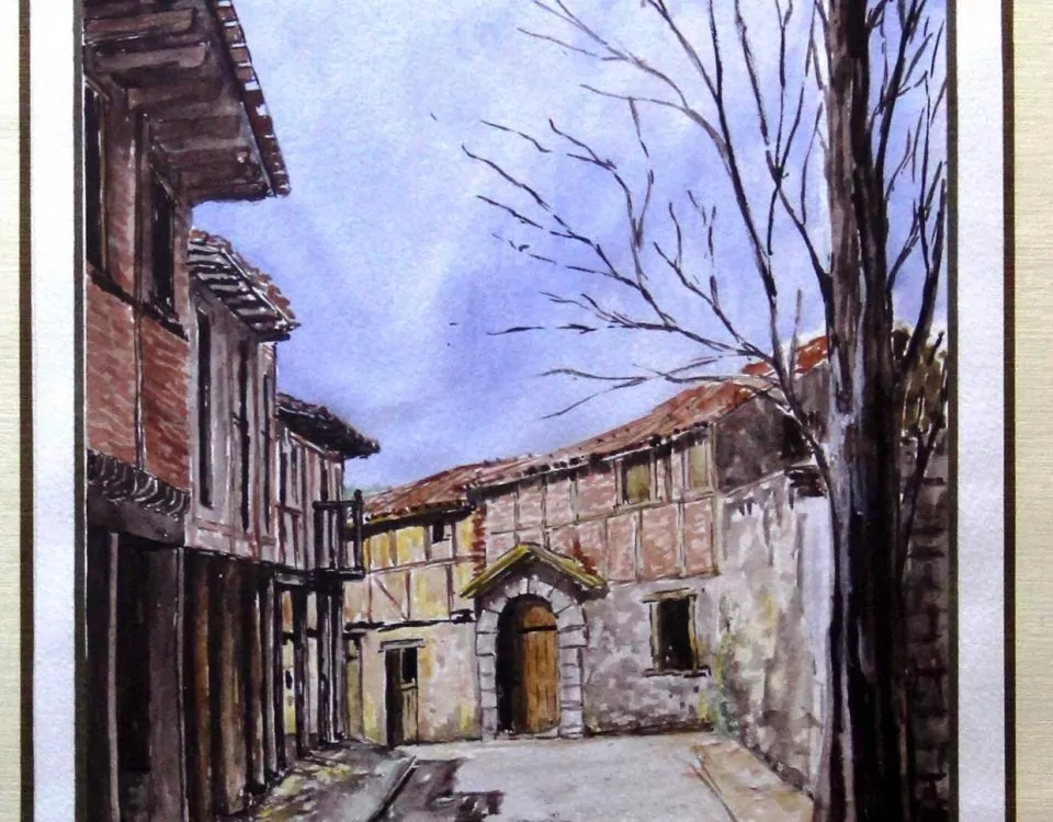 Cuadro Gouache sobre Papel Ingres Calatanazor