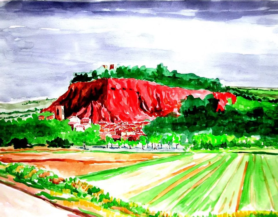 Panorámia De Anento (zaragoza España)70x52cm